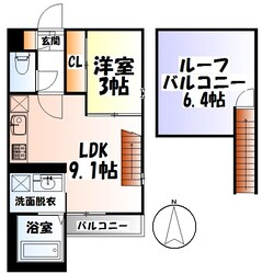 GRANDTIC薬師堂の物件間取画像